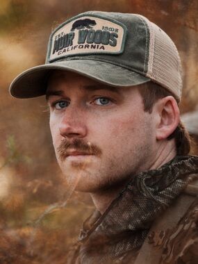 Muir Woods California Legacy Adjustable Hat Green Tan